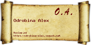 Odrobina Alex névjegykártya